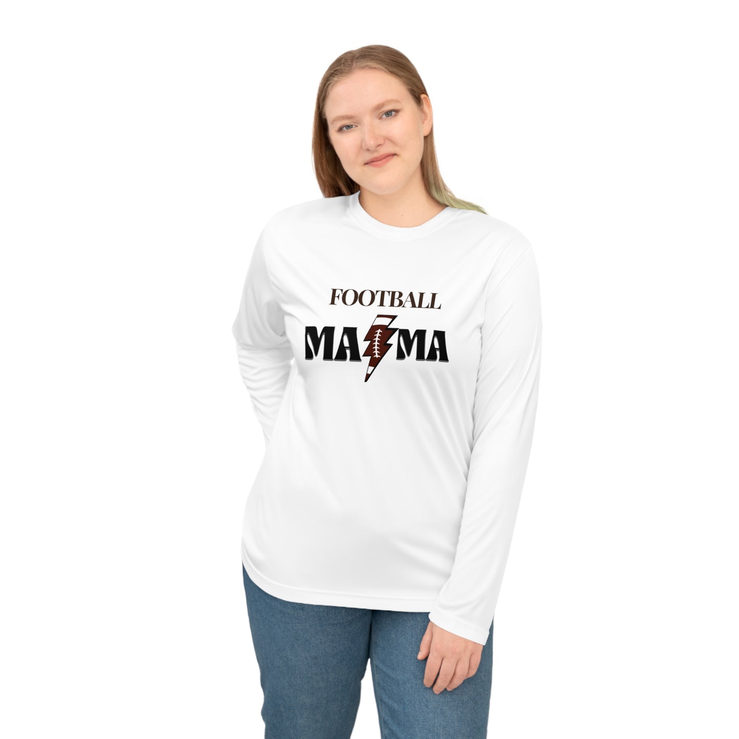 Football Mama Performance Long Sleeve Shirt