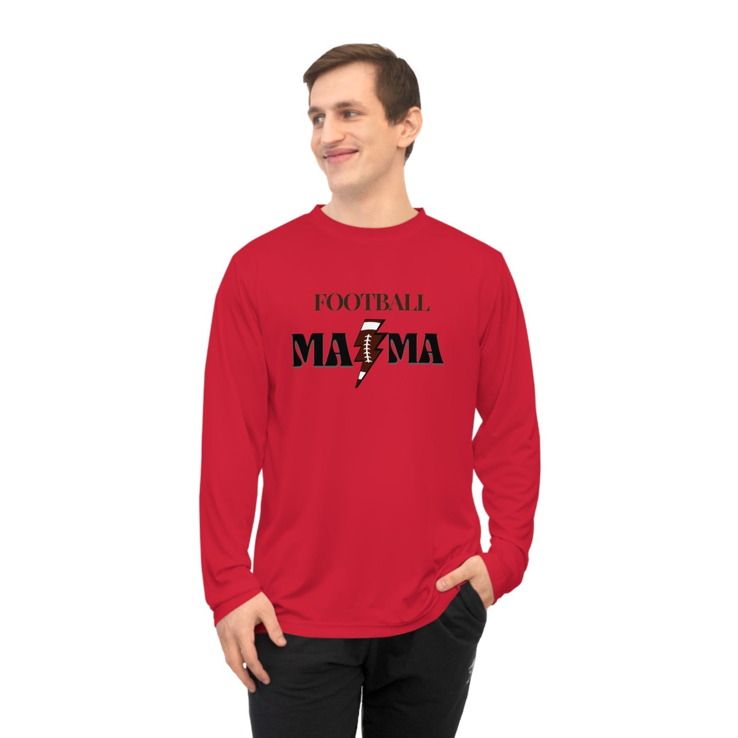 Football Mama Performance Long Sleeve Shirt